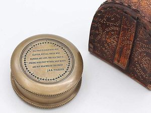 Boussole en laiton massif gravée avec des citations de poètes célèbres, cadeaux pour hommes, jour de remise des diplômes, cadeaux d'anniversaire pour hommes/garçons, père - Product Image 3