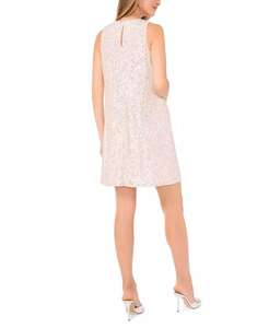 Robe à col rond sans manches pailletée pour femmes | Vince Camuto - Product Image 4