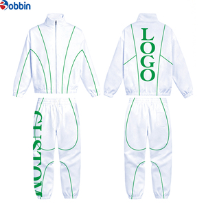 Conjunto de Ropa para Hombre a la Moda, Chaqueta Cortavientos de Nailon Personalizada con Cuello Alto y Cierre de Cremallera, Pantalones Cortavientos - Product Image 2