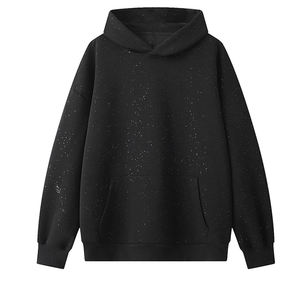Sudadera con Capucha Personalizada Extra Grande con Pedrería para Hombre y Mujer, Sudadera Brillante, Ropa Urbana de Moda, Sudaderas al por Mayor - Product Image 1