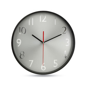 Orologio da parete con quadrante in argento - Product Image 1
