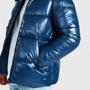 Chaqueta acolchada de cuello alto para hombre, a prueba de viento, para invierno, estilo casual, para uso en exteriores, con precio al por mayor. - Product Image 2