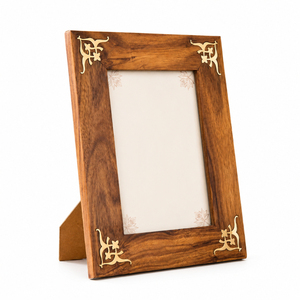 Wood Photo <b>Frame</b> with Premium Brass Inlay <b>Vintage</b> Wooden Tabletop <b>Picture</b> <b>Frame</b> for Wholesale Home Decor In Lowest Price - Product Image 1