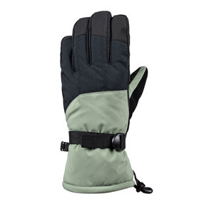 Guantes de Esquí Unisex de Dedo Completo, Impermeables, de Poliéster, con Aislamiento Térmico, para Actividades al Aire Libre en Invierno, Verde y Negro - Product Image 4