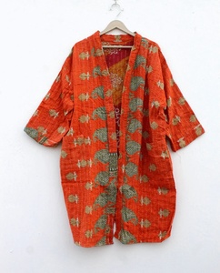 Nouvel arrivage de veste kimono Kantha vintage en coton artisanal veste/manteau/kimono pour femmes - Product Image 3