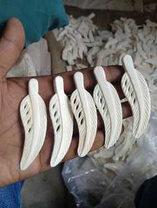 Hand Carved Bone Pendant Necklace Recycled Bovine Bone Tribal Jewelry Artisanal Boho Statement Charm for Export Market - Product Image 2