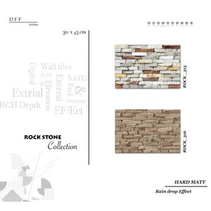 Azulejos de Pared para Exterior de Cerámica Digital con Diseño de Piedra Natural en Relieve de Alta Profundidad, 300x450mm (30x45cm), Elevation Concept 12x18, Acabado Satinado Mate - Product Image 2