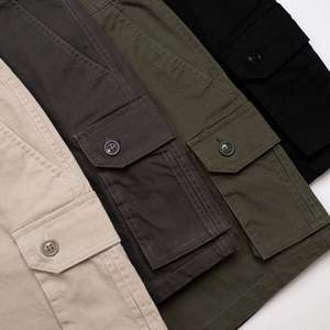 Pantalones Cortos Cargo de Pana para Hombre TST 4176.1, Casuales, No Tejidos, de Cintura Media, Ecológicos, Transpirables, con Estampado de Puntos, Cierre de Botones, para Uso Diario - Product Image 6