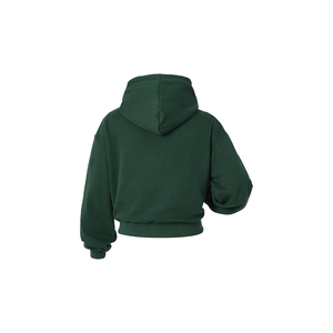 Trending Y2K <b>Aesthetic</b> Fleece Crop <b>Top</b> Hoodie Vintage Drop Shoulder Plain Dyed Men Cropped Pullover Hoodies Wholesale - Product Image 3