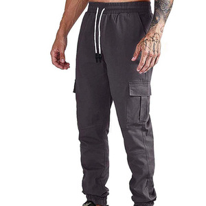 Nexfit Athletics Men's Lightweight Stretch Cargo Jogger Pants 100% Polyester Breathable Drawstring Elastic Waist Multi-Pocket - Product Image 2