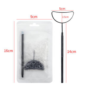 Miroir croissant portable personnalisé en acier inoxydable, outil professionnel multifonctionnel pour extensions de cils, léger (50g) pour la vérification - Product Image 4