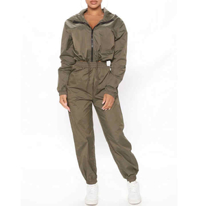 Conjunto de 2 Piezas de Chaqueta Cortavientos Casual para Mujer, Marca Privada, Material Duradero, Primavera/Verano, Transpirable, Poliéster/Nailon - Product Image 4