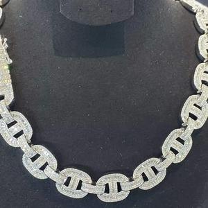 Nuevo Diseño de Cadena con Incrustaciones de Diamantes Mossinate, Collar de Joyería Hip-Hop para Hombres y Mujeres, Disponible al Mejor Precio desde India - Product Image 4