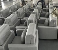 Modernes Wohnzimmer-Sofa mit Metallrahmen und Lederpolsterung, Einzel- oder Doppelsitz, Klappbares Schlafsofa, Transformer-Faltsofa
