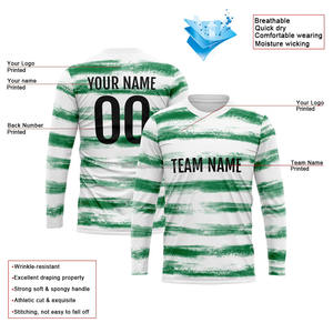 เสื้อยืดแขนยาวพิมพ์ลายแบบซับลิเมชั่นสั่งทำได้ตามต้องการ ขายดีที่สุด รับผลิตจำนวนมากสำหรับการสั่งซื้อแบบขายส่ง - Product Image 2