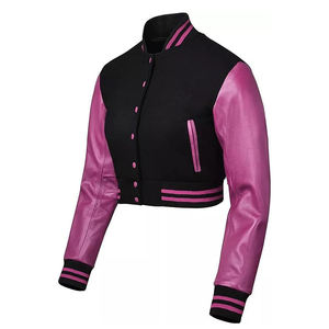 New Trending Winter Button Varsity <b>Jackets</b> Custom Wholesale American College Style Front Logo <b>Thick</b> <b>Fleece</b> Unisex - Product Image 2