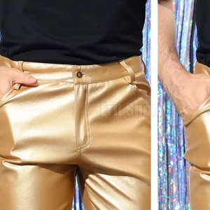 Pantalon en cuir décontracté léger et droit pour homme, imperméable et respirant, prix de gros abordable pour adultes - Product Image 5