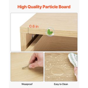 Cómoda de Roble con 6 Cajones y Dispositivo Antivuelco, Almacenamiento Moderno y Minimalista para Uso en Exteriores - Product Image 5