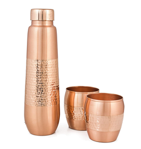 Elegante Botella de Agua de Cobre de Doble Pared con Tapa Hermética, Ecológica para el Hogar, Oficina, Viajes y Uso al Aire Libre - Compre Directamente del Proveedor - Product Image 2