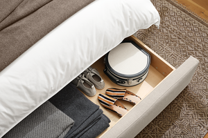 Minimalist Solid Wood Panel <b>Bed</b> <b>Frame</b> | KD Flat Pack Craftsman Bedroom Furniture - Product Image 5