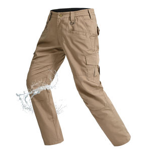 Pantalones de senderismo para hombre, talla grande, de corte recto, estilo cargo, con múltiples bolsillos, informales, para actividades al aire libre. - Product Image 1