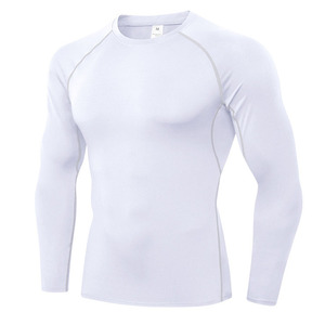 <b>Men's</b> Jersey Sporty Slim Fit O-Neck Long Sleeve <b>Compression</b> <b>Shirt</b> Breathable Quick Dry Anti Wrinkle Base Layer Spandex/Polyester - Product Image 2