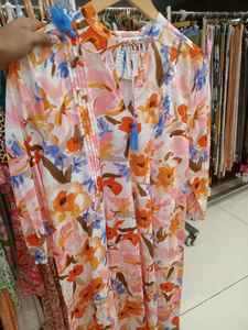 Vestido Bohemio Informal para Vacaciones, Estampado Floral, Algodón, Multicolor, Elástico, Sin Mangas, Estilo Boho, para Playa, Fiesta de Verano, 2026 - Product Image 3