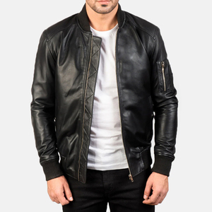 Chaqueta de Cuero Personalizada para Hombre, Nueva Llegada, Chaqueta de Cuero Genuino para Invierno, Material Duradero y Elegante - Product Image 1