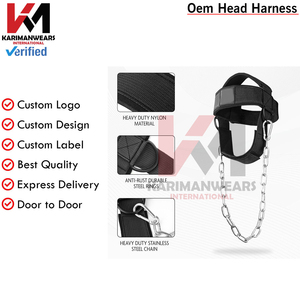 Neck <b>Training</b> Harness Men Women Gym Weightlifting Support <b>Strength</b> Resistance Workout Band OEM Supplier - Product Image 4