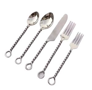 Alta calidad plata Acero inoxidable nueva llegada fábrica al por mayor juego de cubiertos de cocina mejores vendedores 2024 - Product Image 1