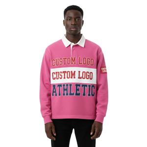 Chemises Polo Homme Manches Longues de Haute Qualité avec Logo Brodé, Polo Décontracté Uni Manches Longues Homme Femme 2026 - Product Image 2