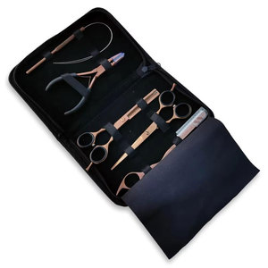 Stainless Steel Hair Extension Tools Kit Professional Microbead Plier C Type Pulling <b>Needles</b> Loop <b>Threader</b> Tool Hair Sectioning - Product Image 2