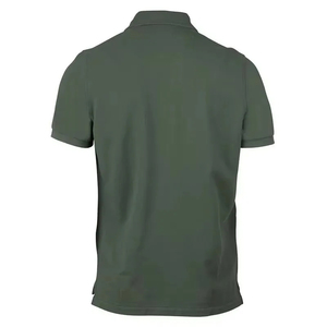 เสื้อโปโลผู้ชายแขนสั้นสีพื้นผ้าปิเก้ทรงปกติ ผ้าฝ้ายลำลอง ระบายอากาศดี สไตล์ถัก รุ่น 2026 ลดราคา - Product Image 6