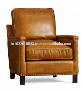 Sillón de Cuero PU Cuadrado de Estilo Industrial Moderno y Ecológico - Product Image 2