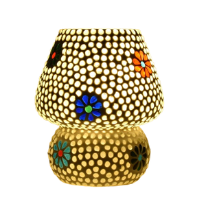Lampe de table en mosaïque, verre coloré - Product Image 4