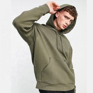 2022 diseño Premium Slim Fit 100% algodón Sudadera con capucha de invierno para hombre logotipo personalizado impreso jersey de gran tamaño bordado Color sólido - Product Image 4