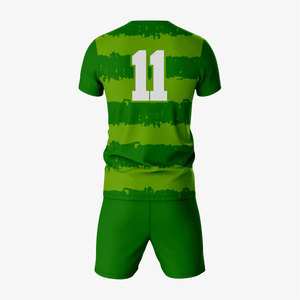 Tenue de football personnalisée pour hommes avec logo, impression par transfert thermique, écologique, 100 % polyester, séchage rapide, kit de football extensible dans quatre directions - Product Image 2