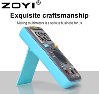 ZOYI ZT-102 Multimeter Digital Presisi Tinggi 6000 Hitungan, Pengukur Arus DC, Resistansi, Frekuensi, Ukuran Saku, Rentang Otomatis