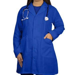 Bata de Laboratorio Médica Elegante para Mujer, Corte Moderno, Uso Profesional en Laboratorios y Hospitales, Ropa de Trabajo Cómoda y Transpirable - Product Image 5