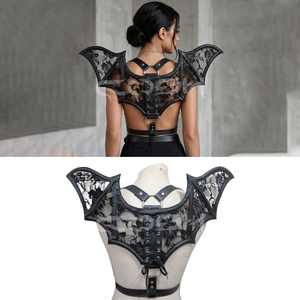 Arnés de hombro de malla de encaje con diseño de ala de murciélago para cosplay - Product Image 6