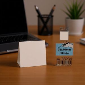 Ilan Foglietti Adesivi PET 76x76mm 50 Fogli Bianchi - Product Image 1