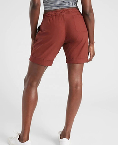 Wholesale High Quality <b>Women</b> Running Sports Wear <b>Boardshorts</b> Customized Fitness Gym Training Workout Cotton Fleece Shorts - Product Image 4