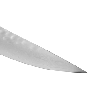 Cuchillo para Deshuesar y Filetear de 6 Pulgadas, Acero Damasco VG MAX, Hoja Curva Martillada, Cuchillo para Pescado y Carne con Mango de Madera Pakkawood Blanca - Product Image 2
