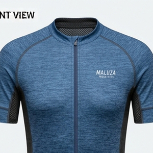 MALUZA INDUSTRIES Maillot de cyclisme personnalisé avec logo pour homme, manches courtes, évacuation de l'humidité, 220g Polyester/Spandex, vêtements de vélo en gros - Product Image 3