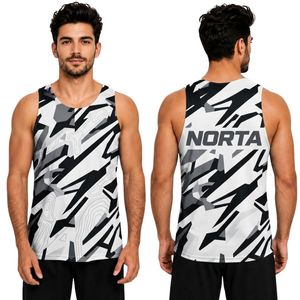 Camisetas Deportivas Transpirables de Malla Interlock de Poliéster de 220 GSM con Estampado Vibrante de Olas del Océano para Entrenamiento Activo y Fitness Masculino - Product Image 6