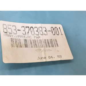 LAM 853-370383-001 ASSY, HARN,AC <b>POWER</b>, <b>CABLE</b> - Trusted Global Legacy Semiconductor Equipment and Parts at - Product Image 4