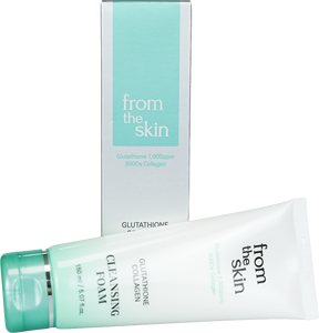 [FROM THE SKIN] โฟมล้างหน้ากลูตาไธโอนคอลลาเจน 150 มล. |   คลีนเซอร์ทำความสะอาดรูขุมขนเพื่อผิวกระจ่างใส |   โฟมล้างหน้าสูตรเกาหลี |   ทุกสภาพผิว - Product Image 1