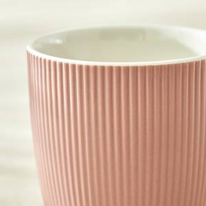 แก้วกาแฟเซรามิกสีชมพูมีสไตล์ ลายริบบิ้น เนื้อแมตต์ ด้ามจับแข็งแรง ทนทาน เหมาะสำหรับชา กาแฟ ใช้ได้ทุกวัน - Product Image 5