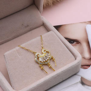 Componente de Joyería Vacío para Collar con Colgante de Perla Integrado, Cadena de Seguridad para Niños, Accesorio de Plata S925 para Manualidades - Product Image 4