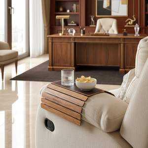 โรงงานผลิตถาดวางแขนโซฟาไม้คุณภาพส่งออก |   โต๊ะวางแขนโซฟาไม้ไผ่ |   ผู้ผลิตขายส่งแบบ OEM - Product Image 2